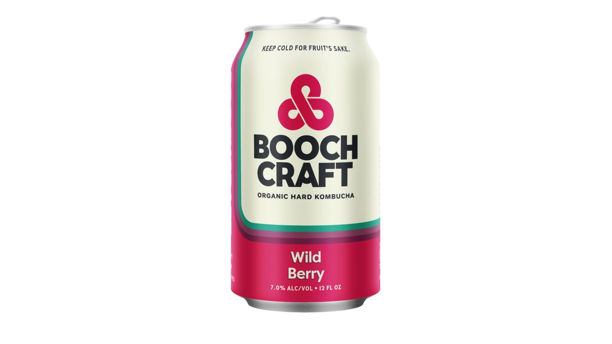 Boochcraft Wild Berry Hard Kombucha Can (16 oz)