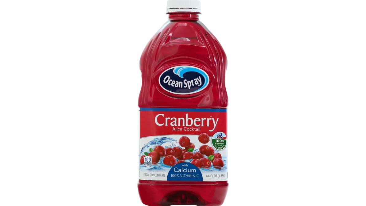 Ocean Spray Calcium Cranberry Juice Cocktail Bottle (64 oz)