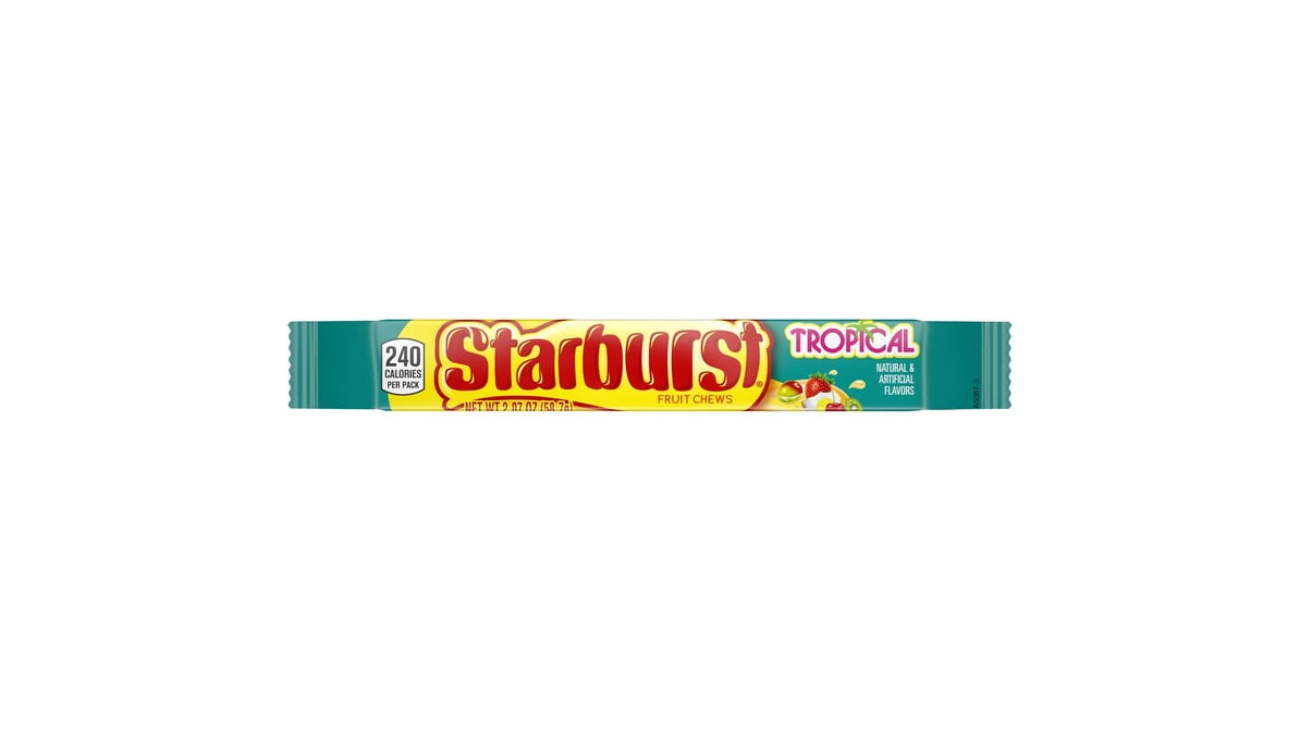 Starburst Tropical Fruit Chews Candy (2.07 oz)