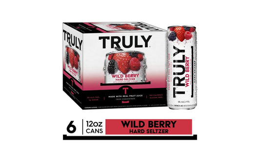 TRULY Wild Berry Hard Seltzer Cans (12 oz x 6 ct)