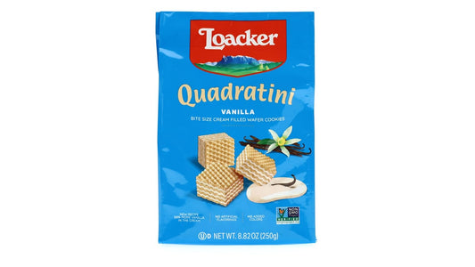 Loacker Quadratini Vanilla Wafer Cookie Bites (8.82 oz)